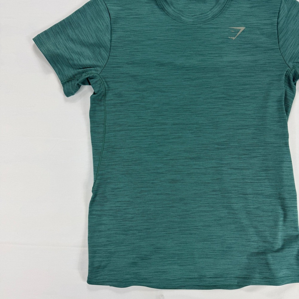 Gymshark Mens‎ Seamless T Shirt Short Sleeve Athletic Gym Workout Green Size S - Picture 4 of 9